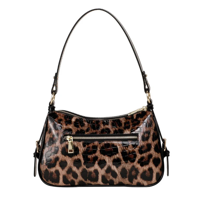 Imagem -03 - Bolsa Feminina com Estampa de Leopardo de Couro Genuíno Bolsa Mensageiro de Luxo Marca Famosa Nova 2023