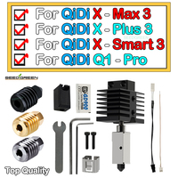 Upgraded Hotend Kit For Qidi X plus 3 / X max 3 / X smart 3 / Q1 Pro Hot End Ceramic Heating Rod Print Head For QIDI 3D Printer