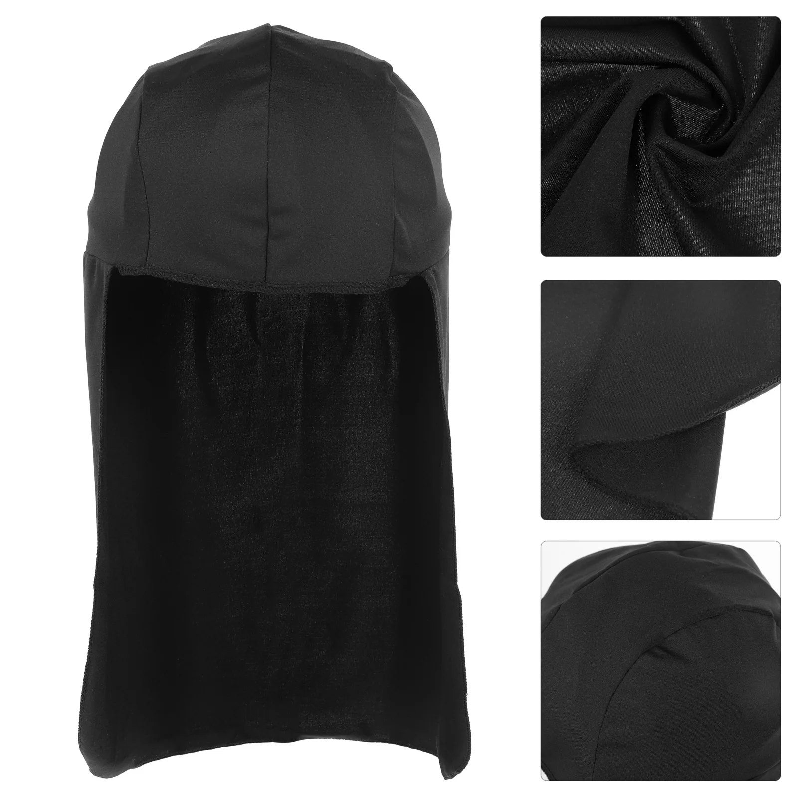

4Pcs Cycling Caps Cooling Skull Caps Breathable Polyester Outdoor Sports Hat Long Tail Turban Hat Neck Sun Protection