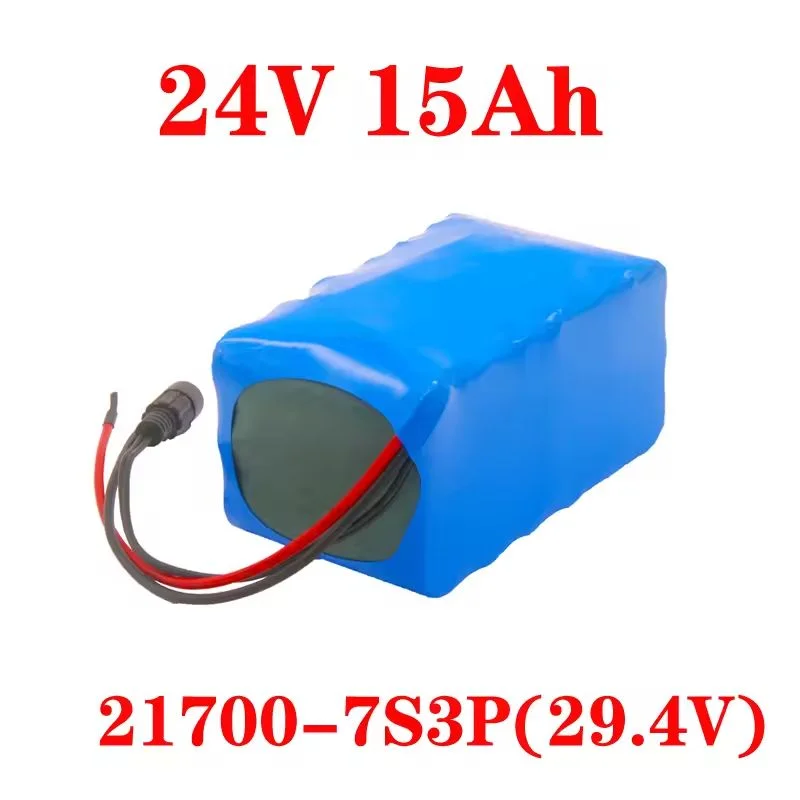24 V 15 Ah Akku 21700 5000 mAh 7S 15 A BMS 250 W 29,4 V Akku für Rollstuhlmotor elektrische Leistung