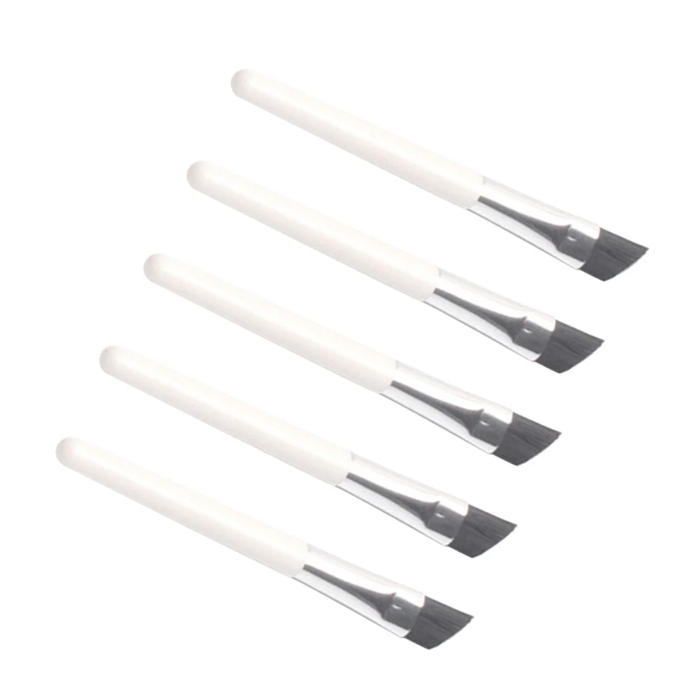 

5pcs Eyebrow Brushes Mini Lightweight Synthetic Fiber Aluminum Handle Portable Makeup Tools For Home Salon Brow Brushes