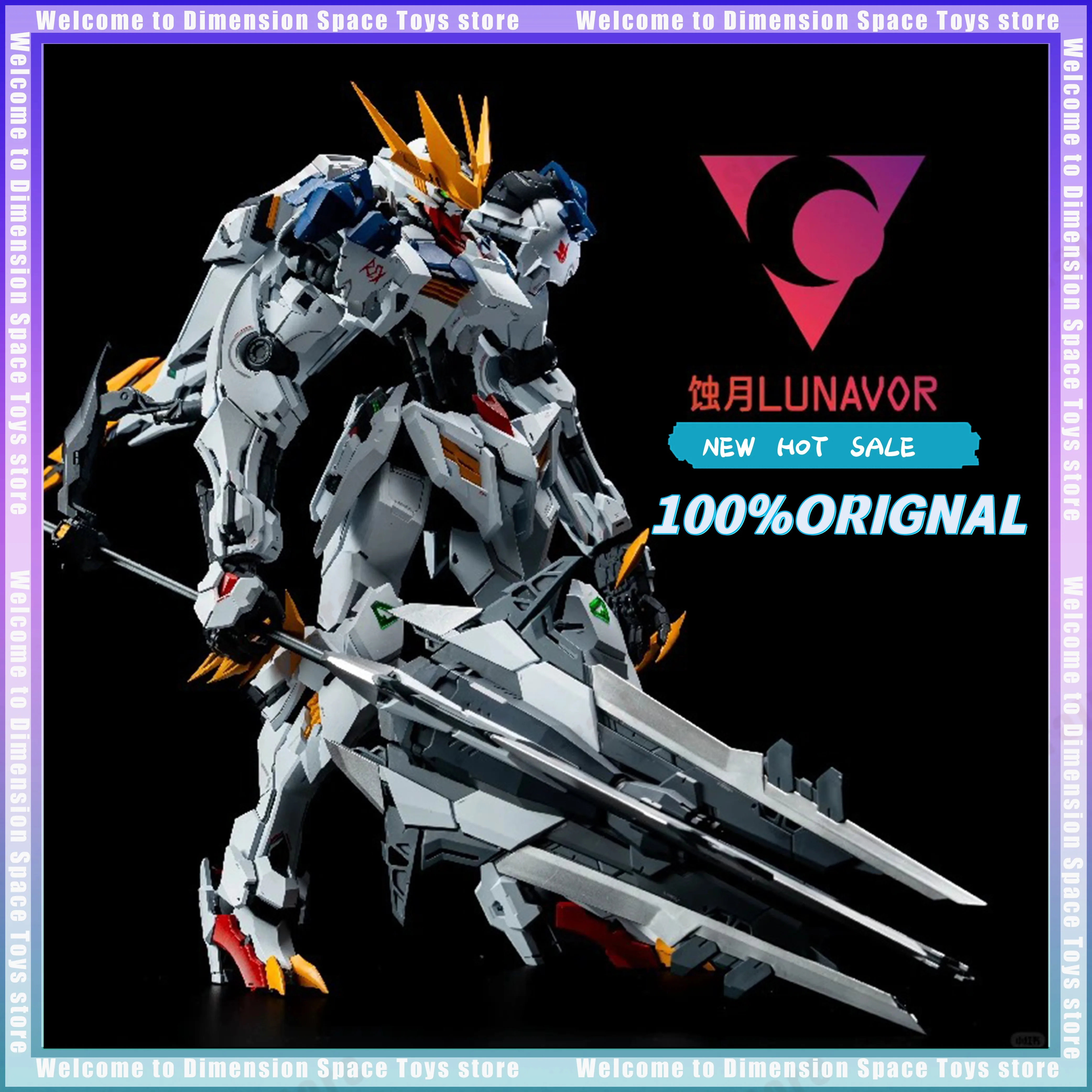 En Stock LUNAVOR Studio 1/100 Gundam Barbatos Fenrir Wolf King Mech Figura de Acción para Armar, Figuras Coleccionables de Anime, Regalos, Juguete