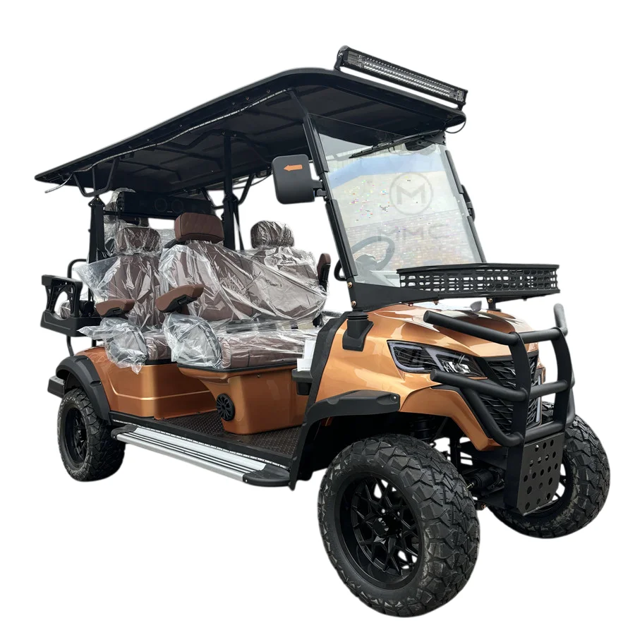 4 Wheel Drive Strong Power Lithium Battery Battery Operated CE Certification Golf Cart Golf Club 4 6 Seats Electric Golf Cart