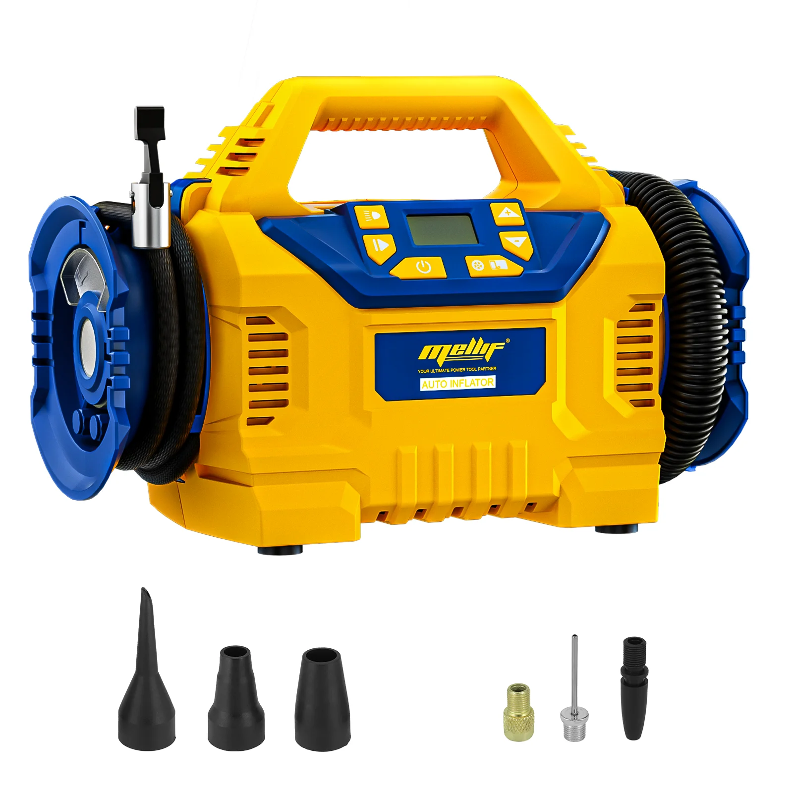 Cordless Tire Inflator for Dewalt 18V 20V Battery 160 PSI High Pressure Air Compressor for Ball, Tire, Swim Toys(with battery)