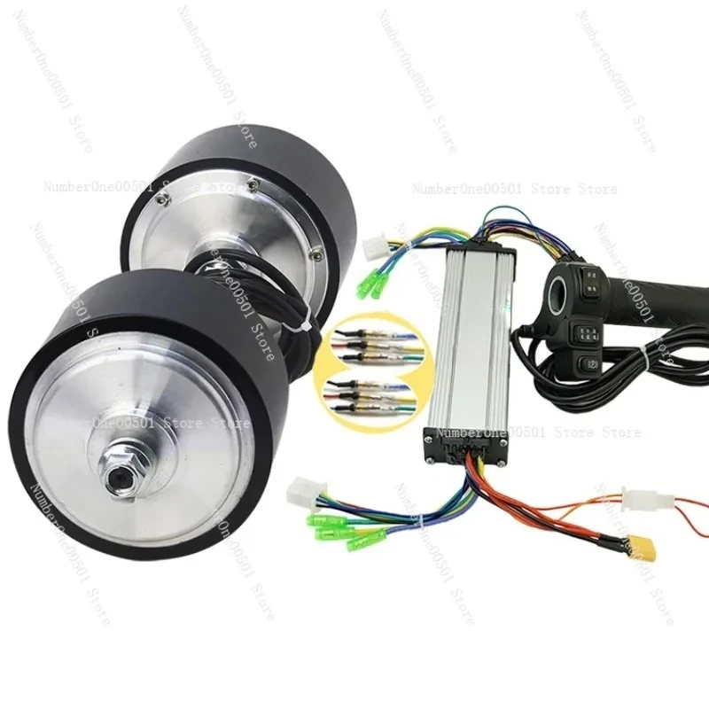 4-inch Brushless Speed Control Motor 116 Toothed Wheel Hub Reduction Motor DC Low-speed Large Torque Rail