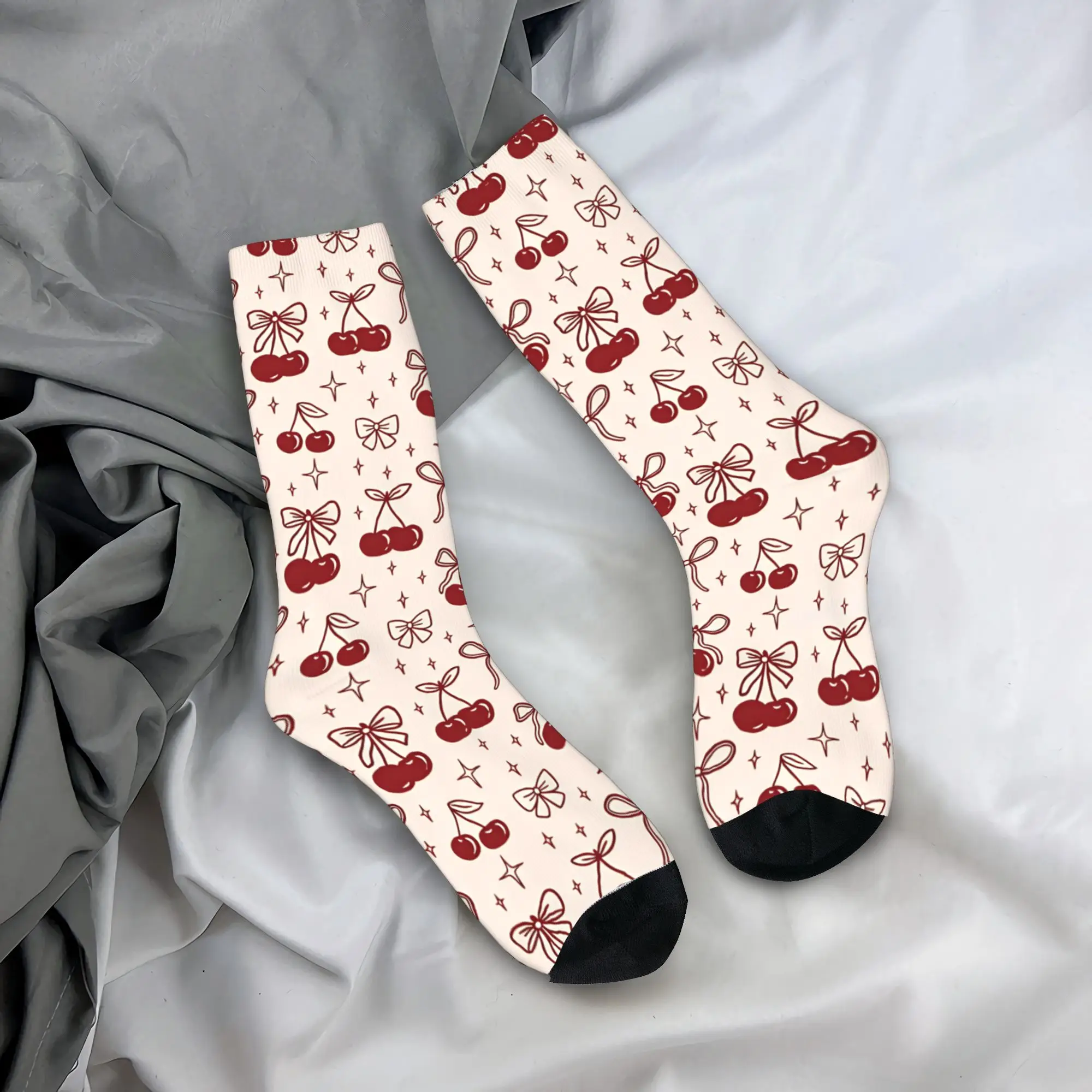 

Heart Lips Flamingo Love Socks Spring Stockings Funny Men Medium Soft Socks Custom Running Anti Slip Socks