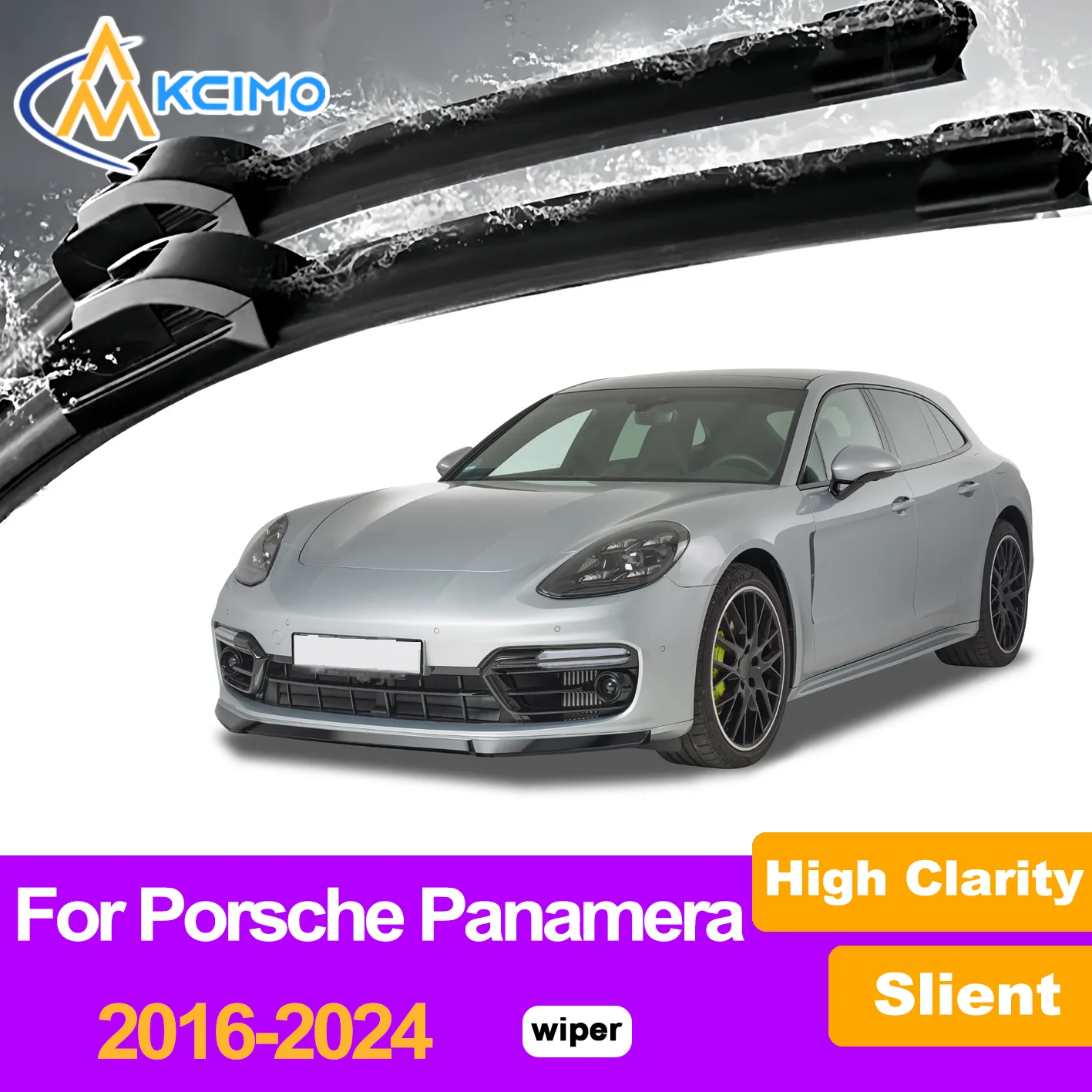 

Front Wiper Blades Set for Porsche Porsche Panamera 971 Chassis G2 2016–2024 Windscreen Windshield Window Wiper Accessories
