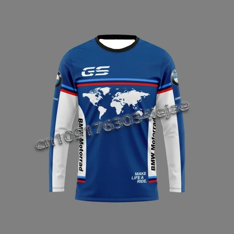 

Make A Life Ride One World One GS For Bmw Motorcycle Off-Road Jersey Men Women Long Sleeve Jersey Breathable Quick-Drying Tops