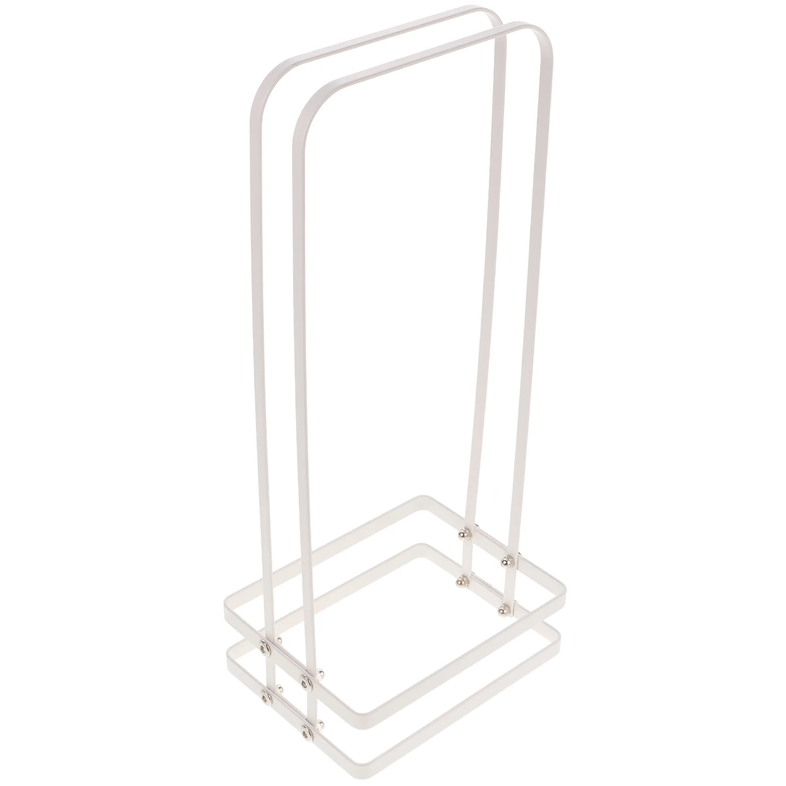 منظم رف الشماعات العمودية، حامل معدني قوي للشرفة، شماعات ملابس، مساحة تخزين، موفرة للمساحة #4