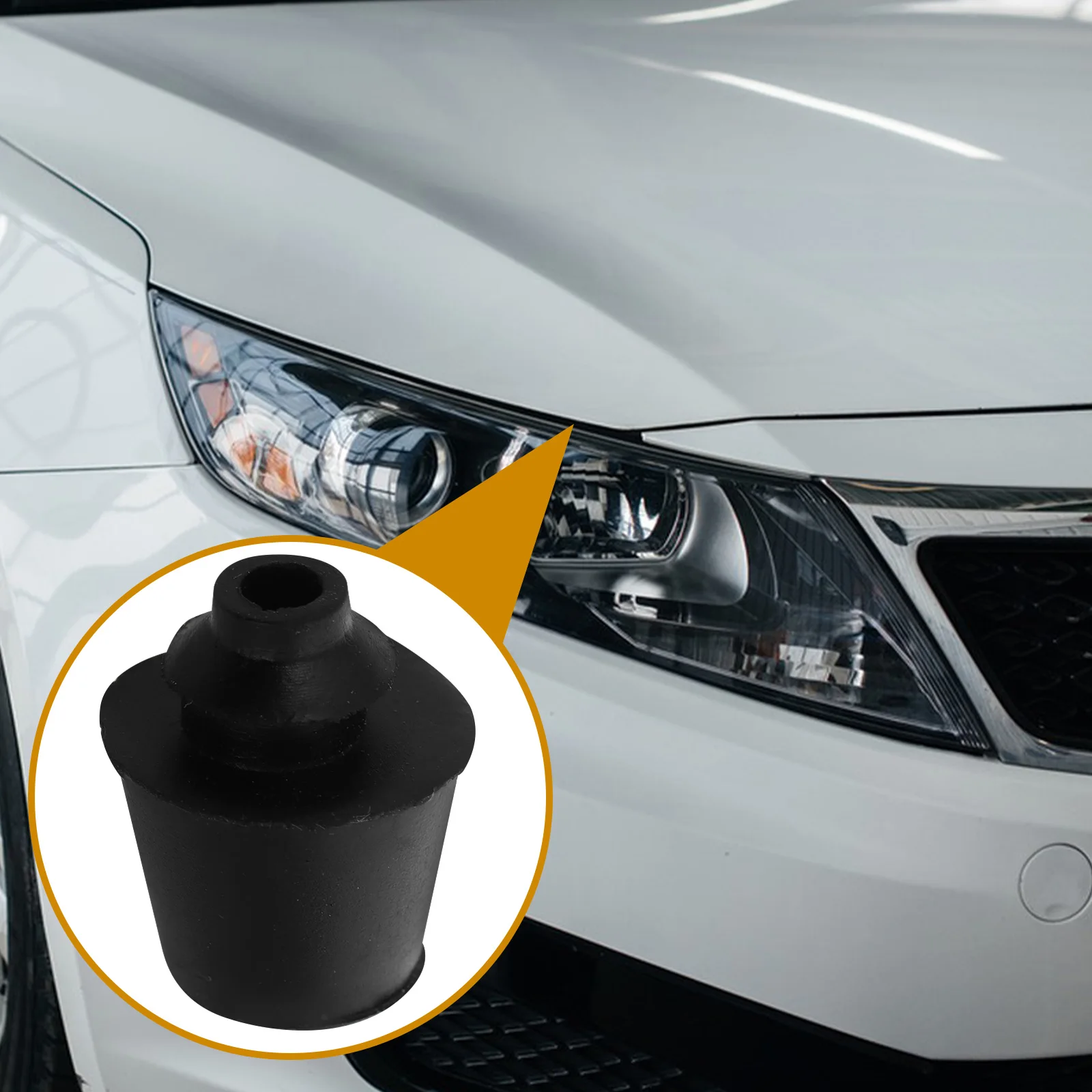 

10pcs Car Door Buffer Blocks Rubber Shockproof Pads Hood Vibration Absorber Slam Stopper Trunk Bumper Protector Guard