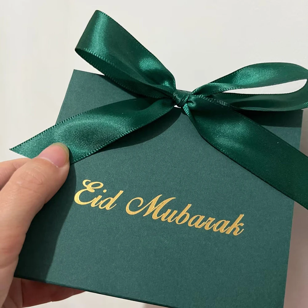 Eid Mubarak Candy Box Favor Box Ramadan Kareem Gift Boxes Islamic Muslim Festival Happy al-Fitr Eid Event Party Supplies