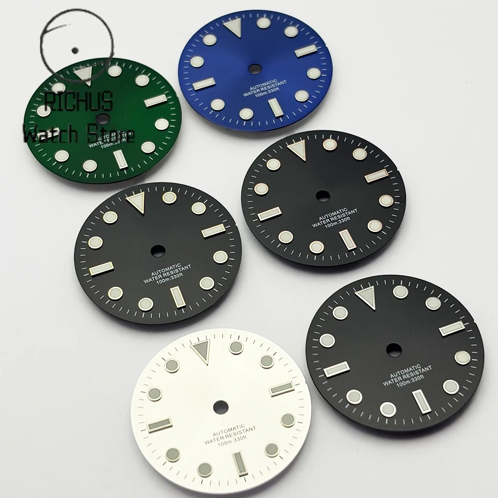 RICHUS 29mm esfera de reloj adecuada para NH35 NH36 ETA2836 2824 PT5000 Miyota 8205/8215/821A DG2813/3804 accesorios de reloj de movimiento