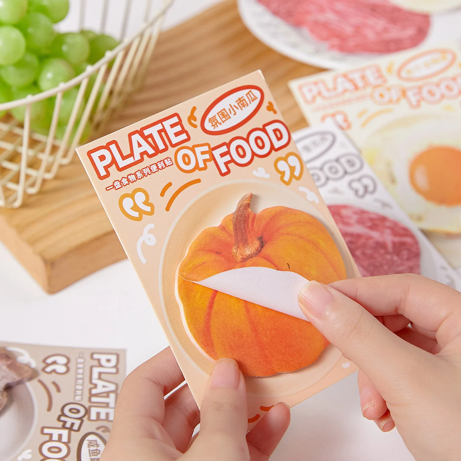 30Pcs Cute Sticky Notes Food Sticky Kawaii Memo Pad Cute Notepads Pads Self Stick Memo Pad Korean Stationery School Supplies