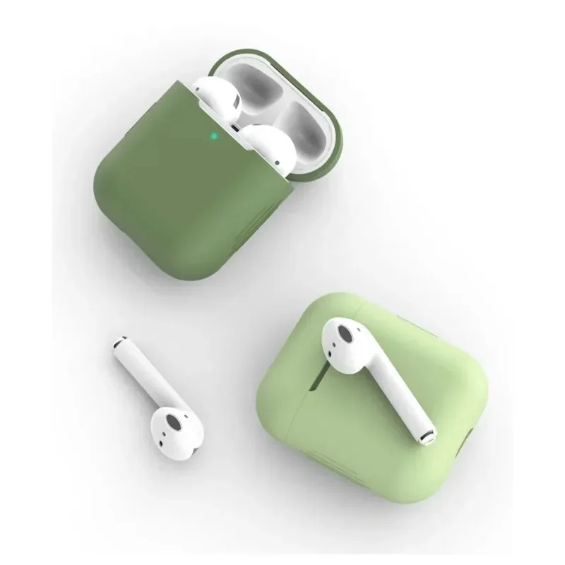 حافظة من السيليكون الناعم للهواء لأجهزة Apple لأجهزة Airpods 1، غطاء حماية لـ Airpods 2