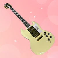 Excellent Workmanship Sound Quality is Superb Milk Yellow SG Electric Guitar Rosewood Fingerboard Mahogany Body