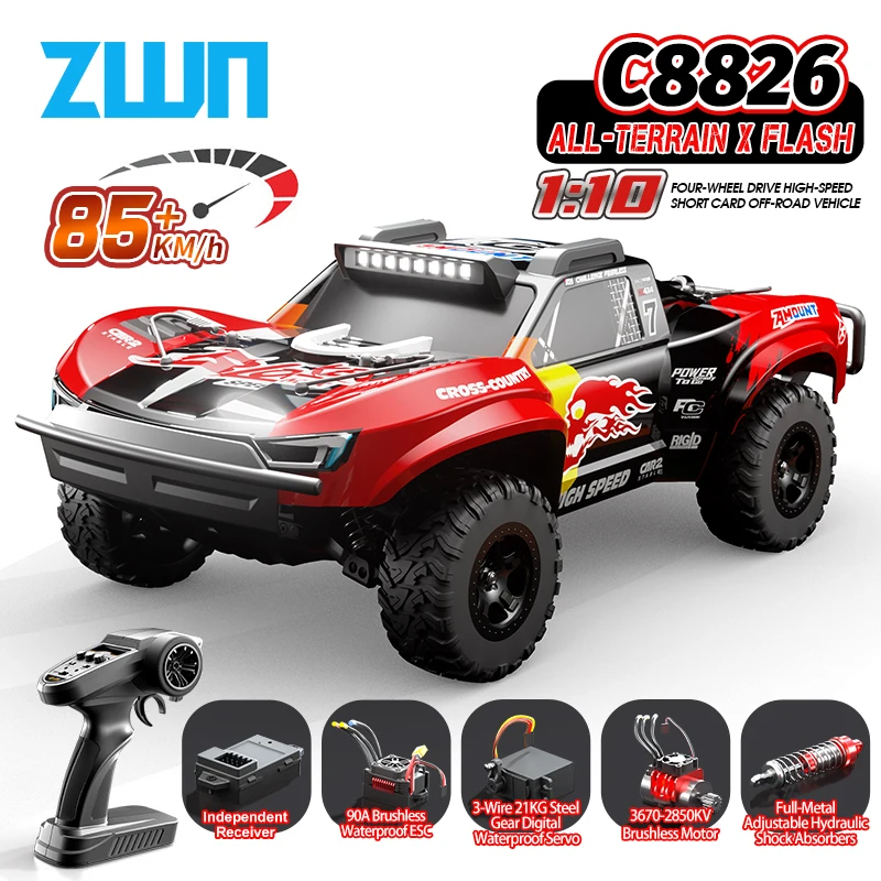 

C8826 1:10 Высокоскоростной бесщеточный 4WD внедорожный радиоуправляемый автомобиль с гидравлической подвеской Премиум-автомобиль с дистанционным управлением для детей и взрослых
