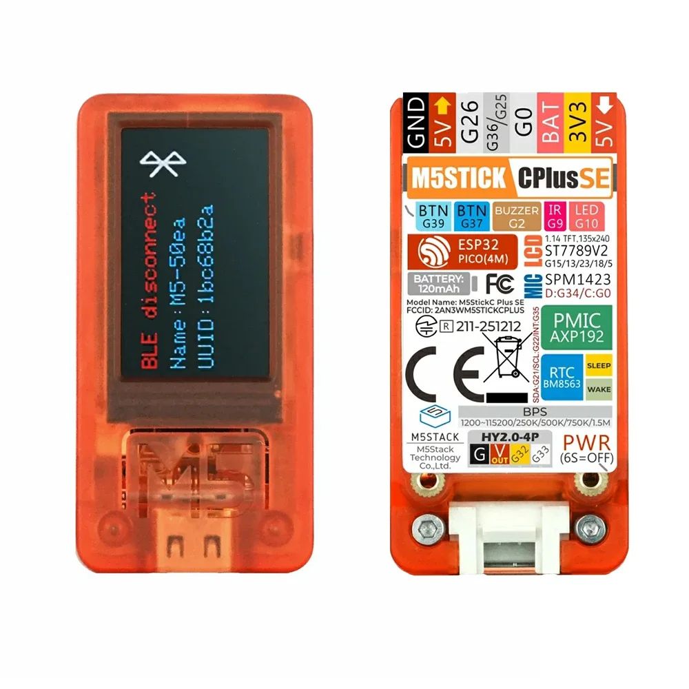 M5Stack StickC-Plus SE ESP32-PICO Mini IoT Dev Kit 1.14