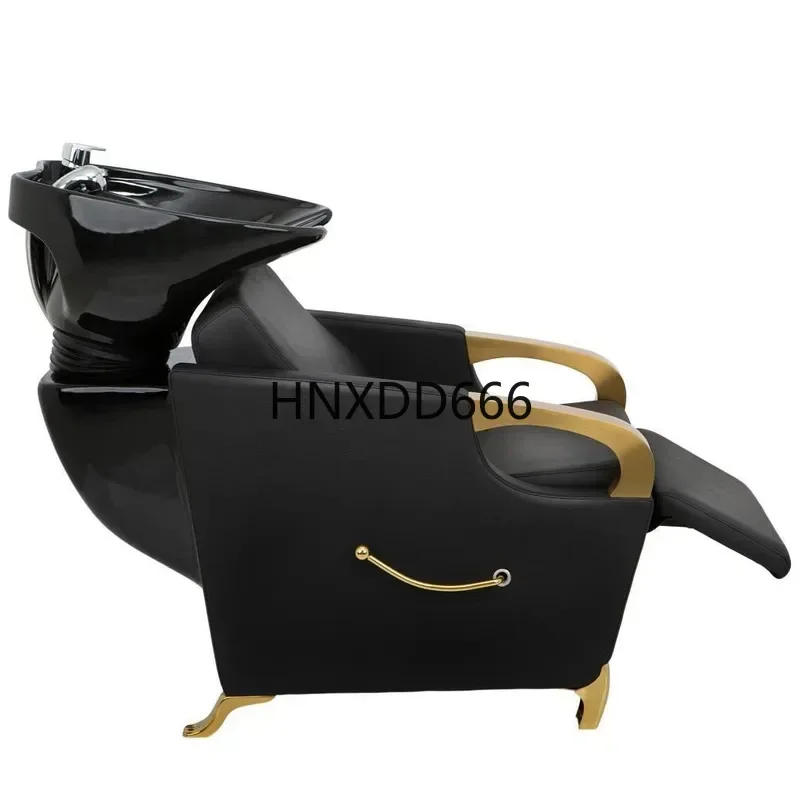 

Hair Salon Shampoo Bed Semi-reclining Shampoo Bed With Foot Rest Hair Salon Barber Shop Special