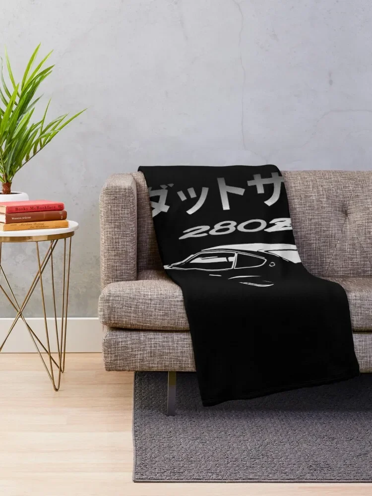 Vintage Datsun 280z Stencil Throw Blanket Sofa Quilt For Decorative Sofa Blankets