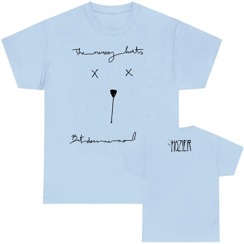 تي شيرت Unreal Unearth Unending Tee Hozier Singer تي شيرت مطبوع عليه رسومات قطنية صيفية بأكمام قصيرة تي شيرت للجنسين ملابس الشارع الشهير