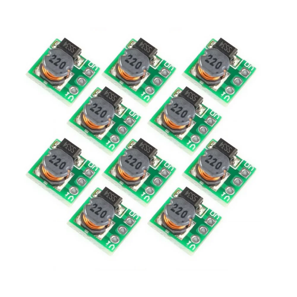 10pcs Compact For Voltage Booster Module 0.8V to 5V Input Range 150kHz Operation Frequency for Efficient Conversion