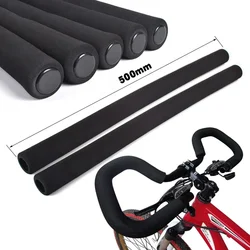 2 * tubo de manillar de bicicleta esponja espuma mango de goma Kits de empuñaduras de manillar de bicicleta MTB cubiertas de esponja accesorios de ciclismo