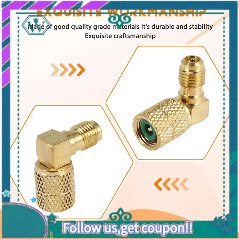

AA92-M1/4 Sae-F 5/16 Refrigeration Adapter Connector Adaptor For R410A Gauges Hose