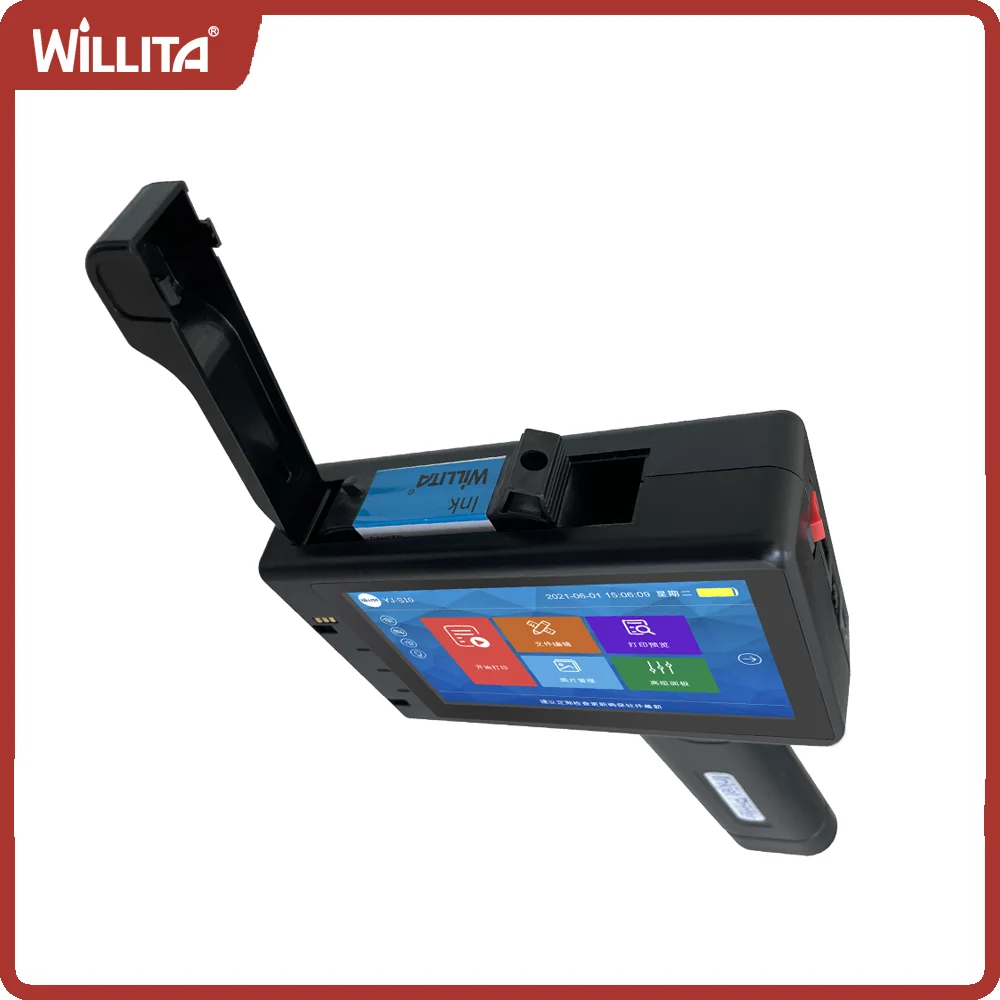 Imagem -06 - Willita Handheld Inkjet Printer Número de Série Código de Barras Código qr Impressão Manual Produção Expirar Data Lote Polegada