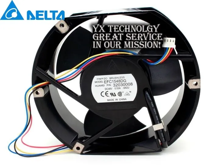 Delta The new EFC1548DG 17251 Huawei HUAWEI P / N 32030008 48V fan for  172*172*51mm