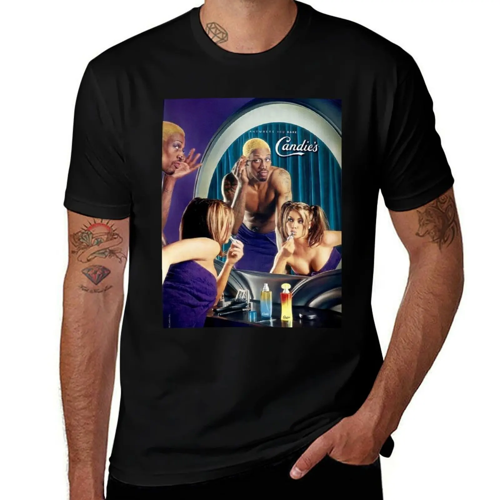 

Dennis Rodman Carmen Electra T-Shirt t shirt custom print t shirts for man graphic funny T-Shirt