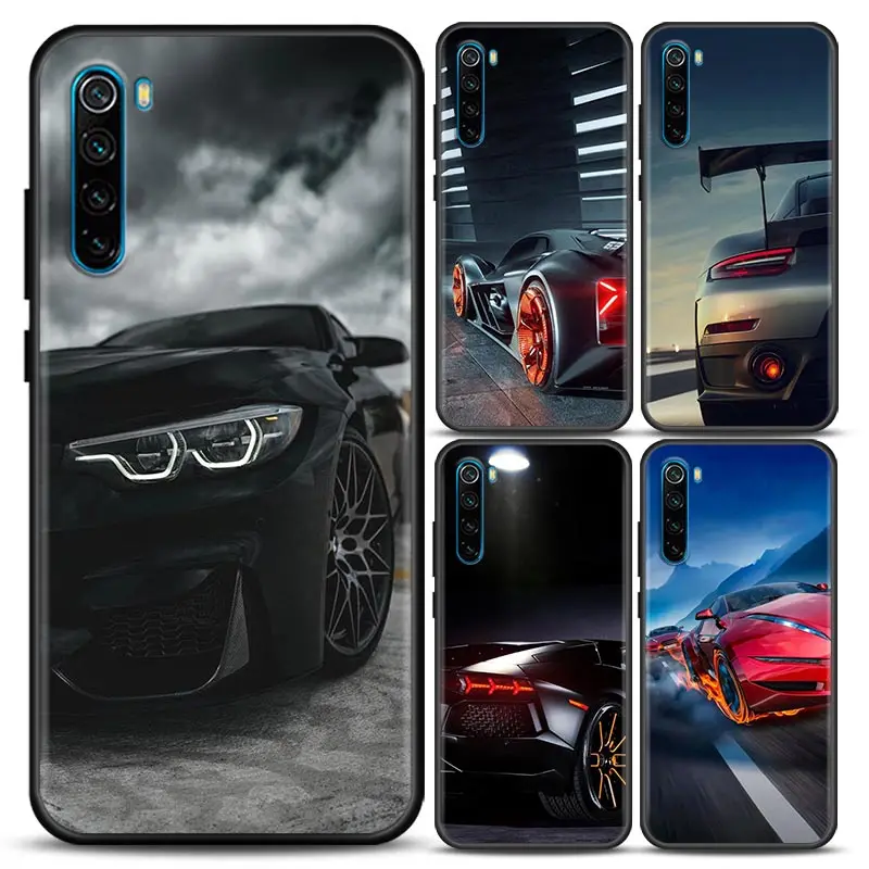 Cool Sports Cars Male Men Phone Case For Xiaomi Redmi 15 15C 4G Note 15 14 13 Pro Plus 5G Soft Cover For Redmi Note 15Pro 14PRO