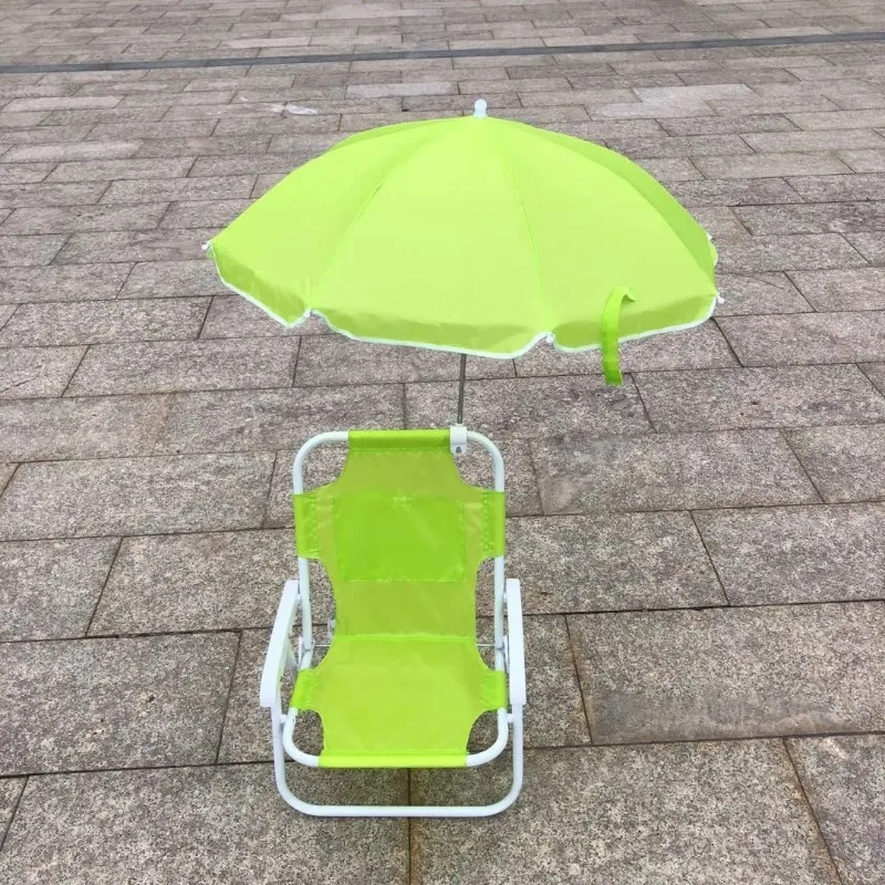 Chaise longue de plage pliante pour enfants, parasol portable, salon de plage, plein air