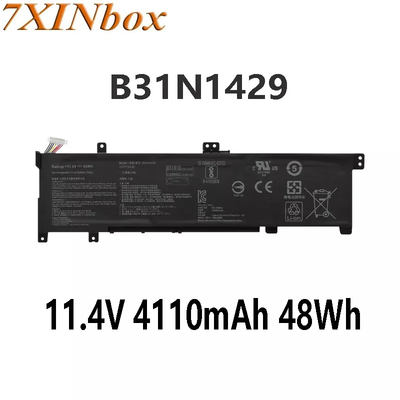 7XINbox B31N1429 11.4V 4110mAh 48Wh Laptop Battery for ASUS K501LX K501UX K501UB K501LB V505L A501L 0B200-01460100