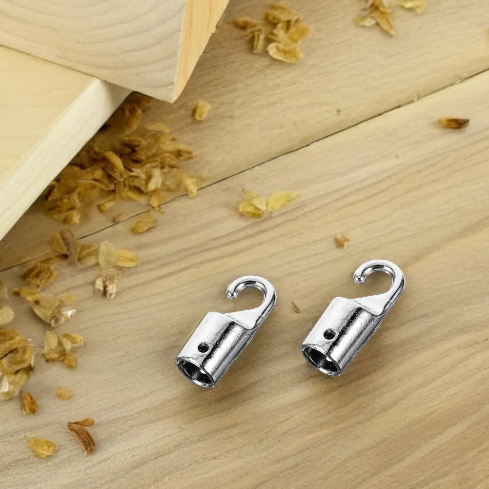 2Pcs Window Blind Wand Hook Alloy Curtain Accessories Replacement Blinds Rod Handle Tilt Wand Replacement Parts Curtain Pull Rod
