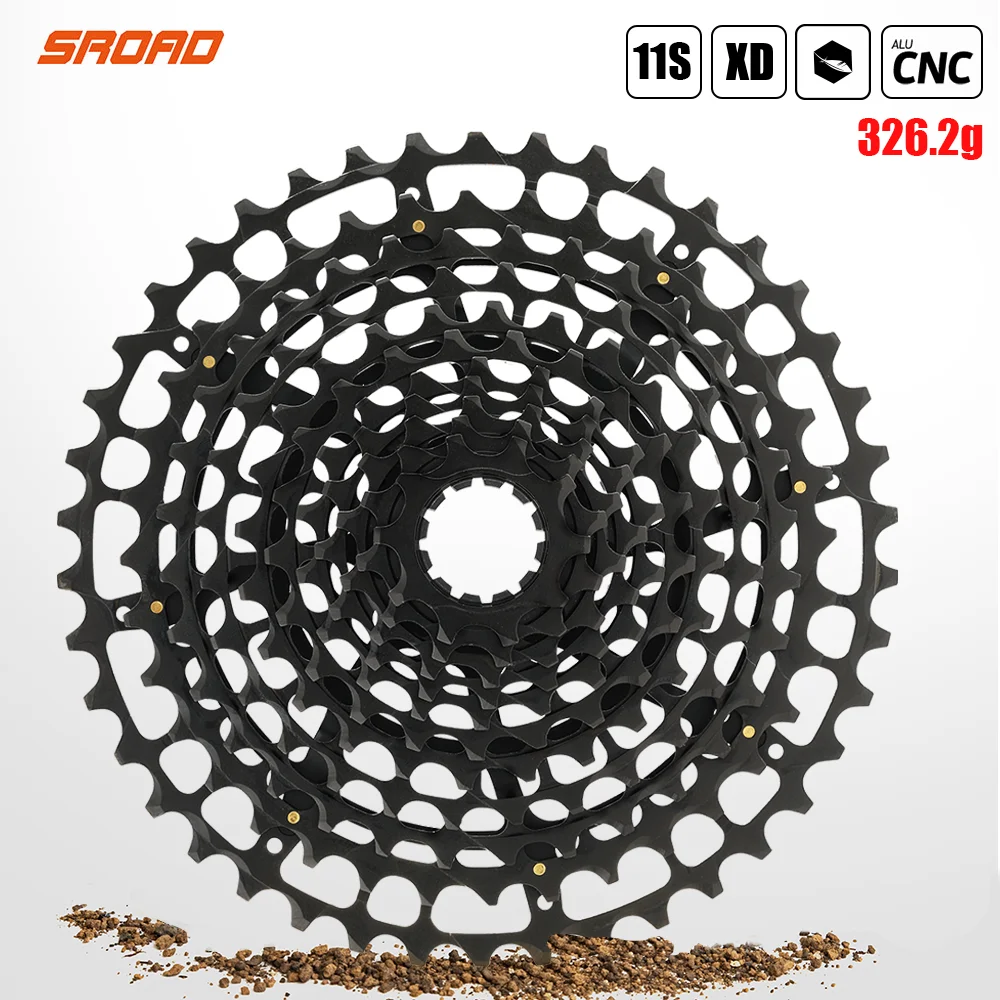 2022 SROAD 11s MTB Bicycle Cassette 10-42T 11speed  CNC Cycling Freeewheel Fits XD Super Light CNC Made 320g Bike Accessories