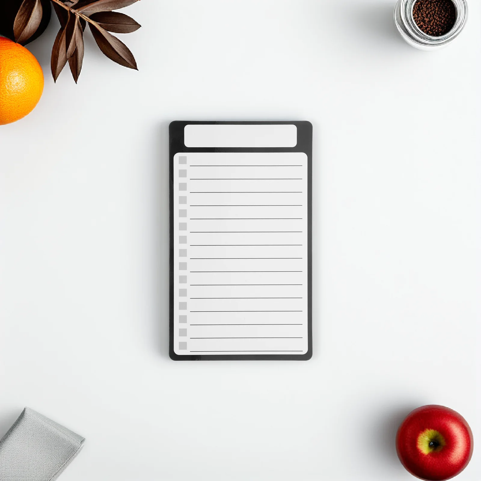 المفكرة المغناطيسية للثلاجة الكتابة السلسة مادة الحيوانات الأليفة للقيام قائمة مذكرة الوسادة ديكور المنزل هدية للقيام قائمة السبورة البيضاء #6