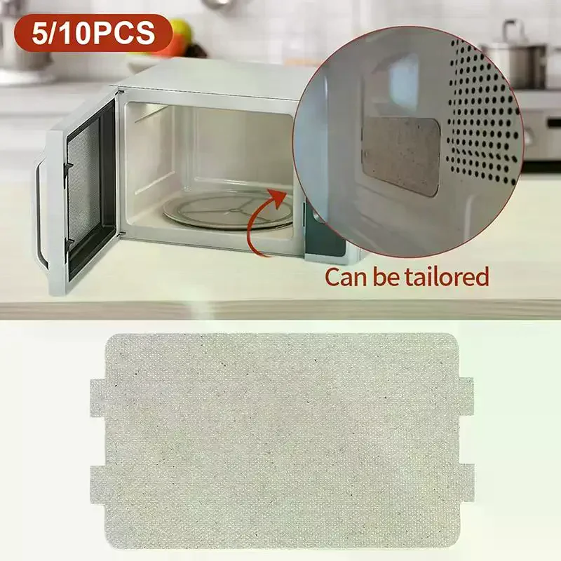 Microwave Oven Mica Sheet Waveguide Cover Plate Universal Cuttable Heat-Resistant For Hair Dryers, Toasters, And Heaters 5/10pcs