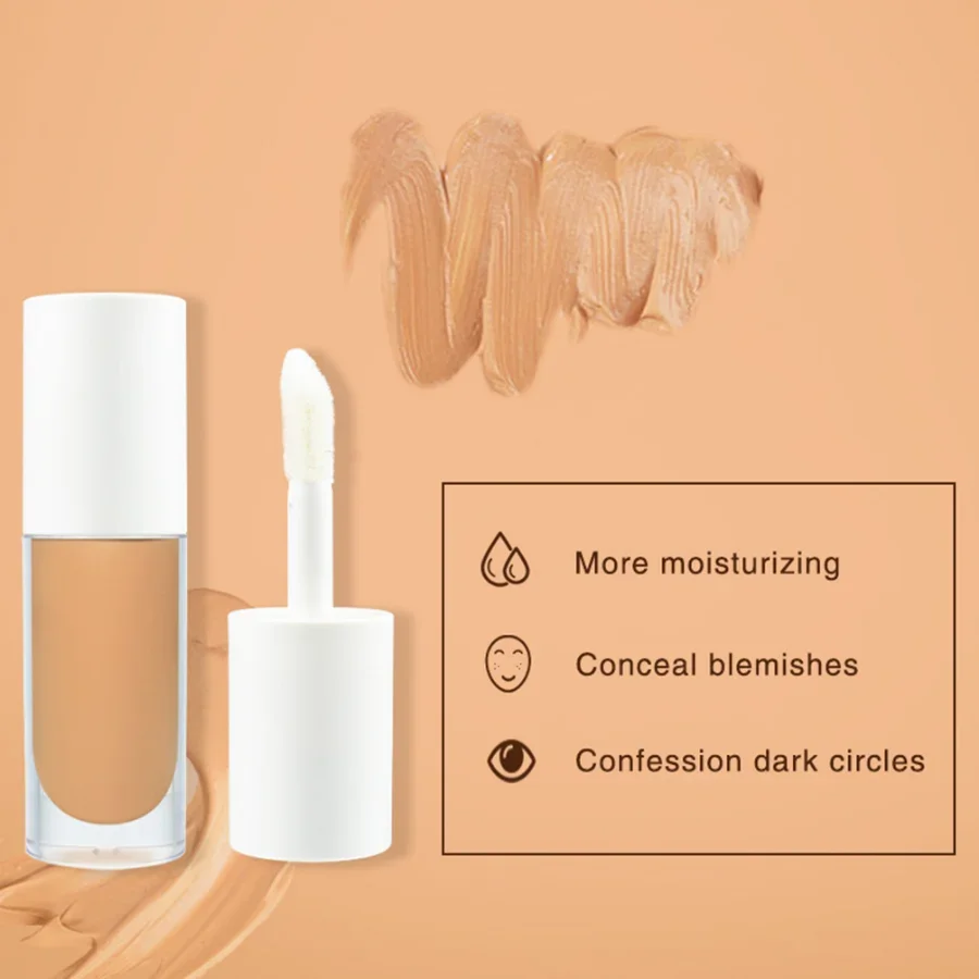 Custom Bulk  Dark Circle Cover Matte Liquid Concealer Private Label Base Waterproof Concealer Long Lasting Make Up Cosmetics