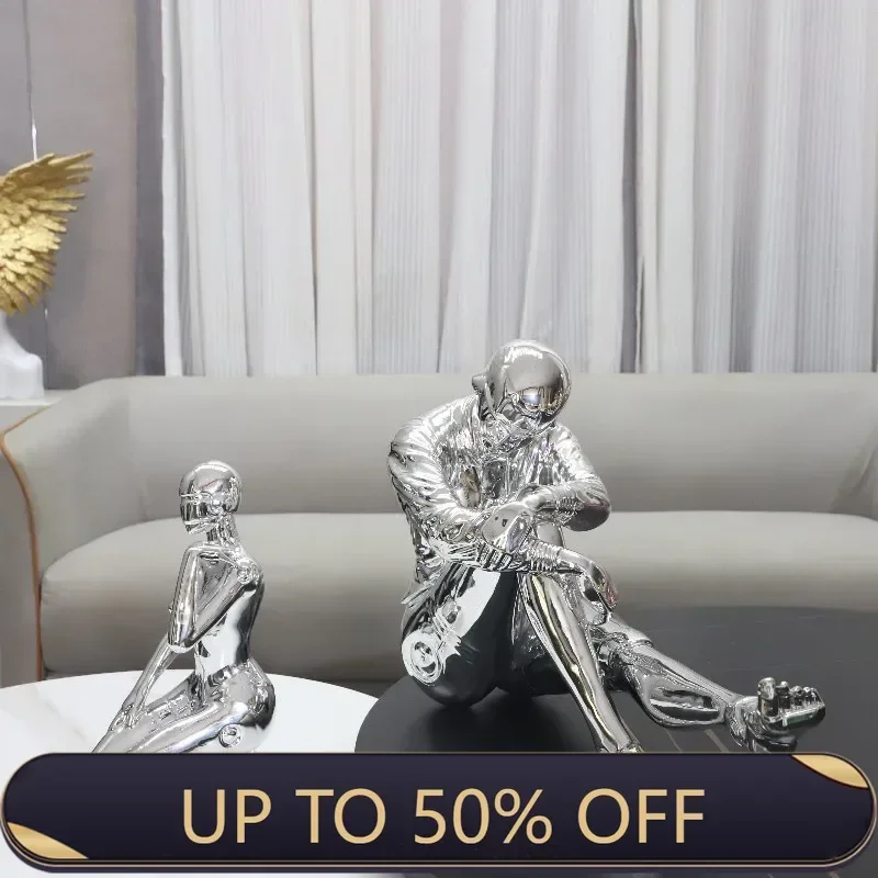 Creative Modern Figurines Miniature Nordic Aesthetic Luxury Office Accessories Funny Ornaments Desk Sculptures Home Decor
