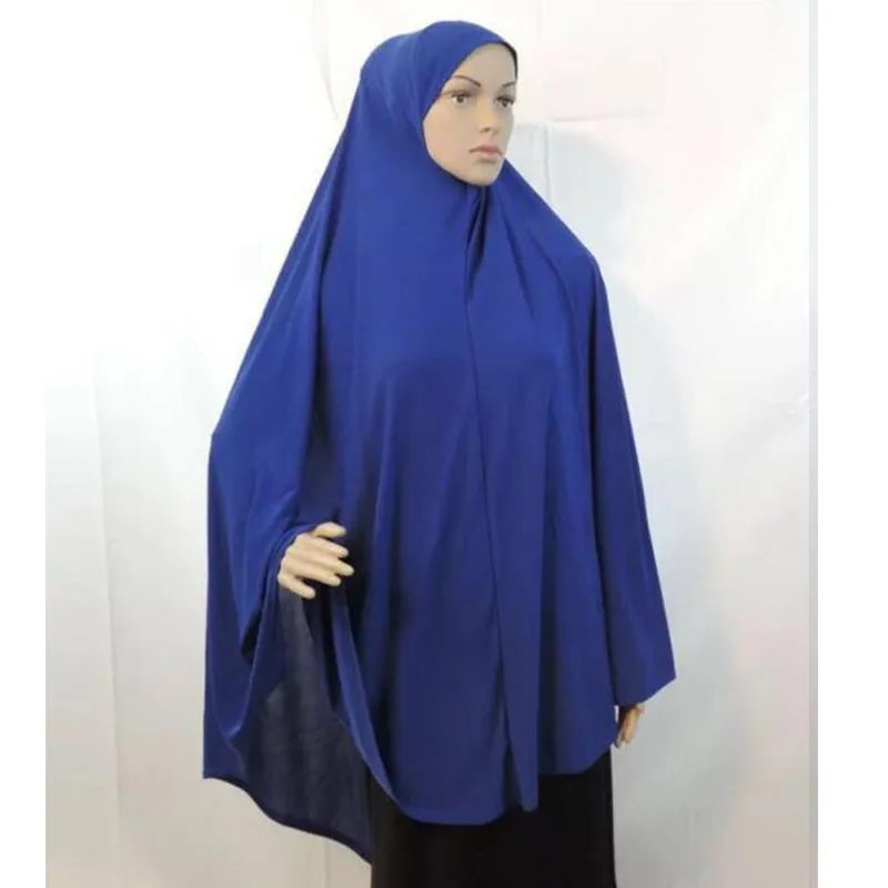 Fashion Muslim Hijab Scarf Oversize 120X110CM Khimar Islam Headscarf Hijab Femme Musulman Jersey Turban