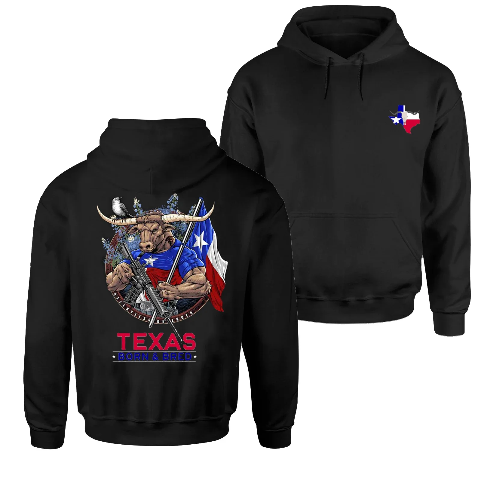 

Lone Star State Culture Heritage Longhorns Fighters Texas Pride Pullover Hoodie 100% Cotton Casual Mens Sweatshirts Streetwear