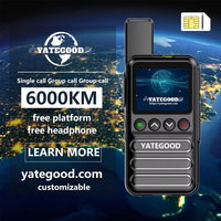 YATEGOOD  G350 GPS 5000KM zello walkie talkie long range global ptt  4G poc radio100km