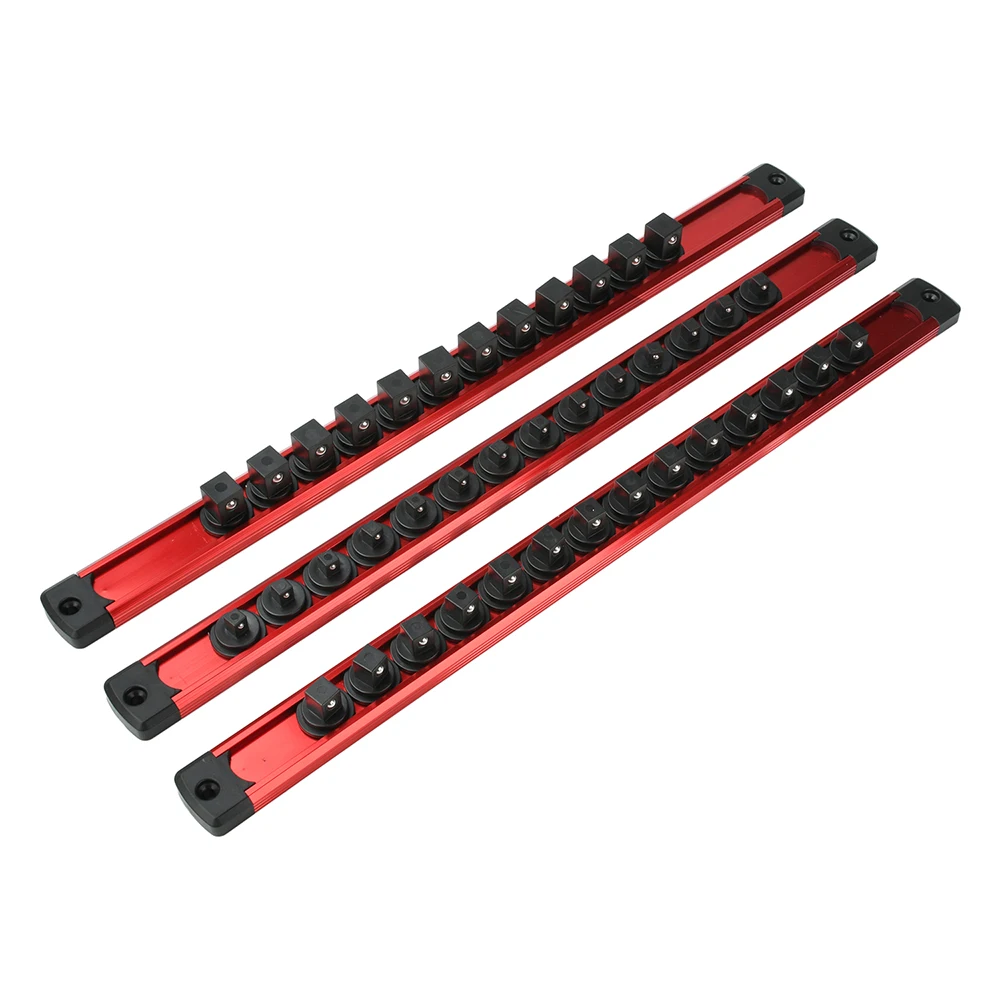 1 Stück 360 ° Schwenkbarer magnetischer Steckdosen-Organizer, 1/4 3/8 1/2 Zoll, Steckdosen-Clip, Schienenhalter, Steckdosen-Rack-Tablett, Handwerkzeuge, Blau, Rot ﻿ – Detail 15