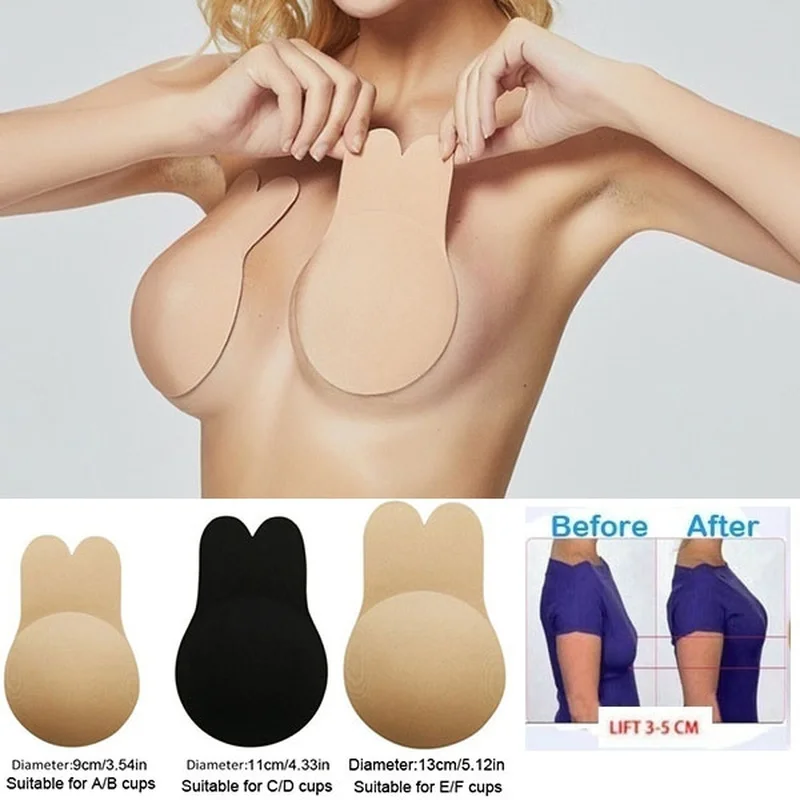 S-XXL Reusable Breast Petals Lift Nipple Cover Lnvisible Petal Adhesive Strapless Backless Stick on Bra Silicone Breast Stickers