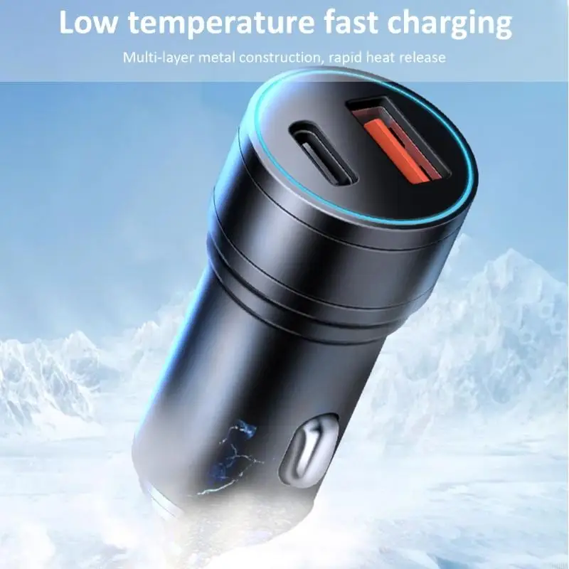 Adaptadores carregamento carros eficientes do carregador suportam qc3.0 USB PD12W Tipo C para tablets