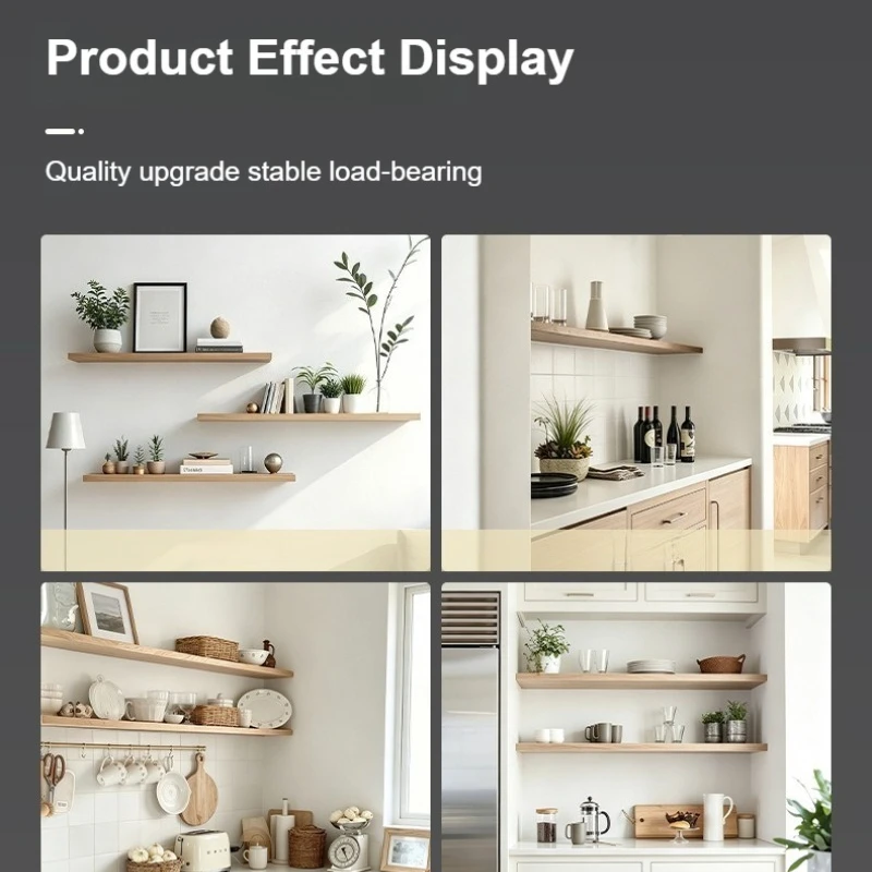 10pcs Concealed Shelf Support Floating Shelf Brackets Wood Invisible Mounted Bracket DIY Adjustable Supports Hardware Shelves