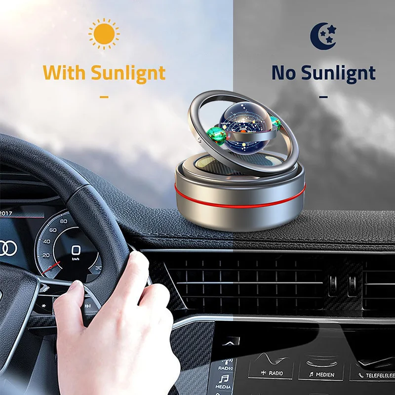 Solar Car Air freshener Rotary Aroma diffuser Accessories Interior Durable Original perfume accessories Home car interior