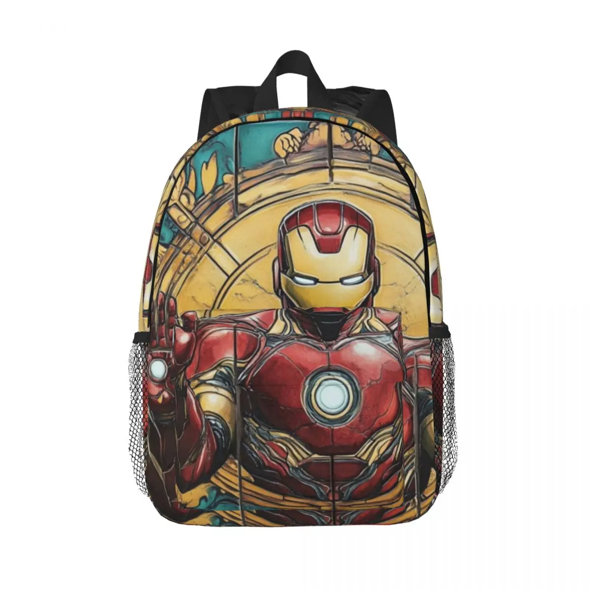 

Iron Man New Fashion High Capacity Waterproof College Backpack Trendy Laptop Travel Book Bag 15inch