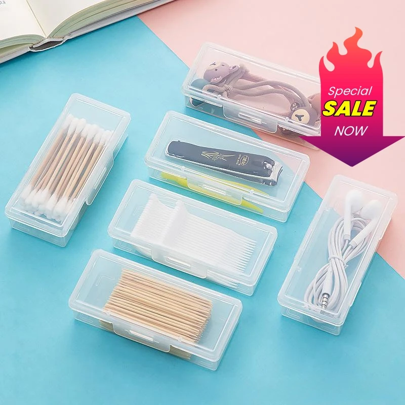 1~10pcs Portable Travel Box Cotton Swab Holder Case Detal Floss Jewelry Box