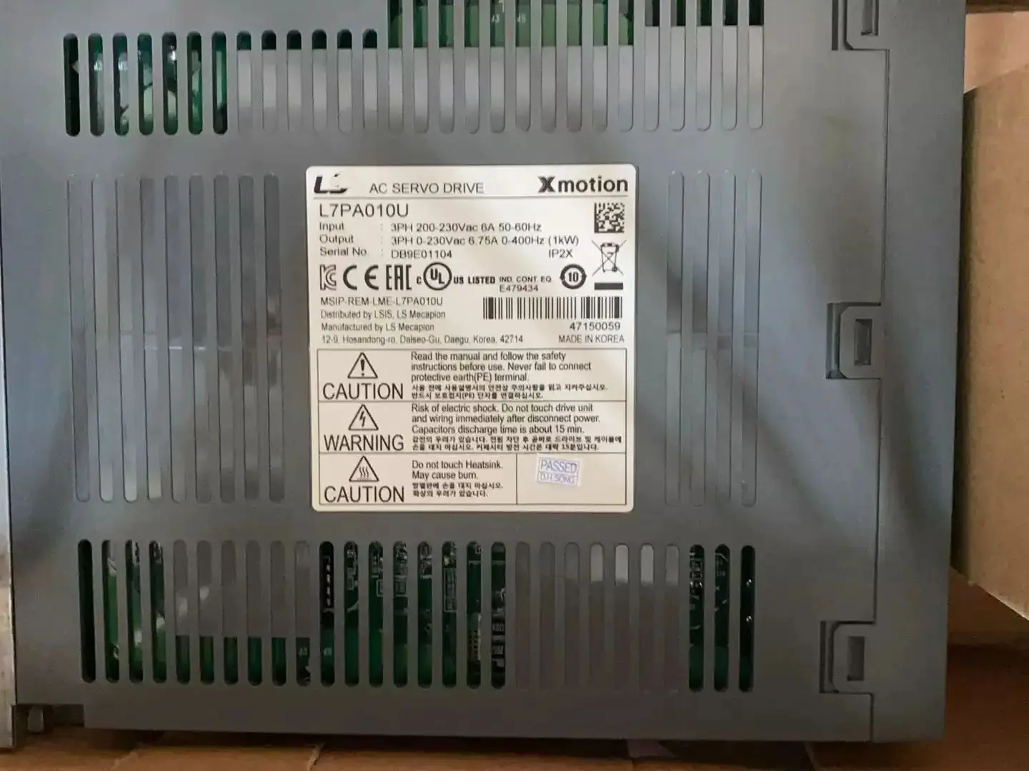 Новый сервопривод L7PA010U для LS